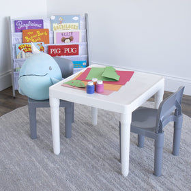 Humble Crew table-chair-set side view showing compact footprint for small spaces.