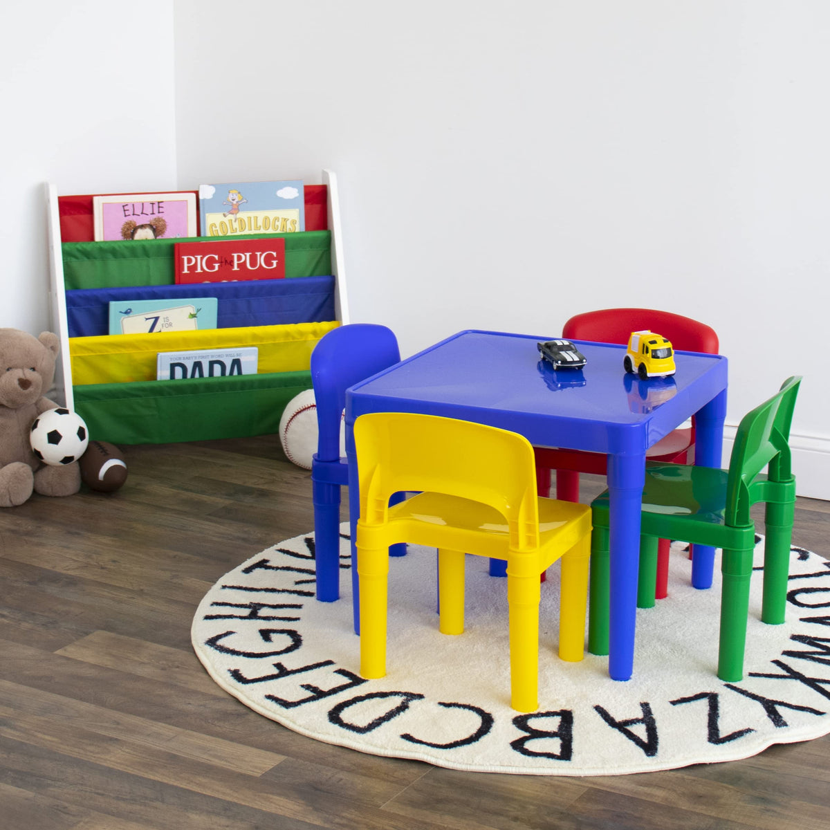 Humble Crew table and four chairs arranged for group activities and snacks