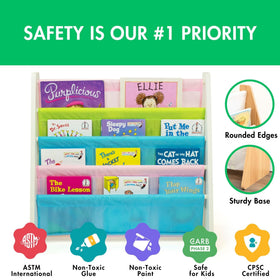 Humble Crew nursery bookcase organizer in compact size saves space