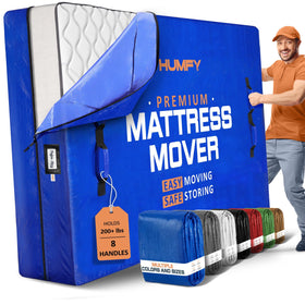 Humfy mattress bag with full protection for queen mattresses during moves and storage.