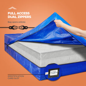 Humfy versatile cover protects furniture during transport of mattresses.