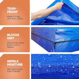 Humfy long-term-use bag designed for multiple moves and seasonal storage.