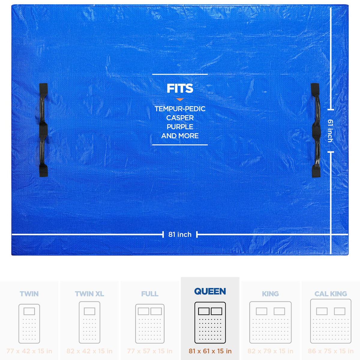 Humfy tear-proof tarp construction ensures rugged, reusable protection.