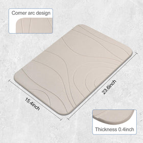 HUMIGA non-slip underlay keeps the mat securely in place on wet floors