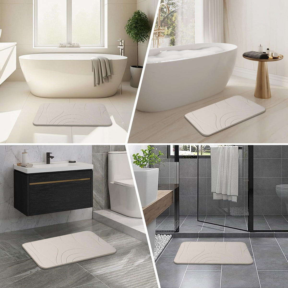 HUMIGA greyish-white tone adds a calm, spa-inspired touch to any space