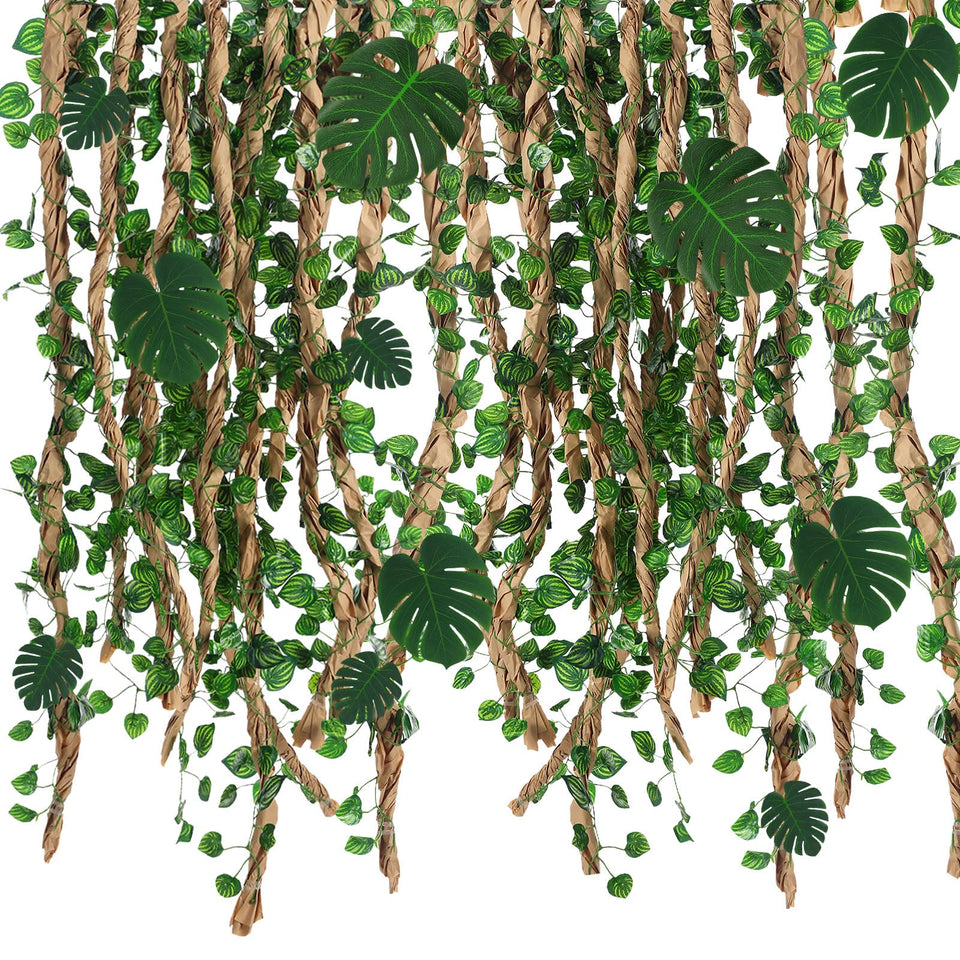 Humyoun jungle vine decor roll adds tropical vibes to party walls and ceilings