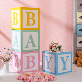 Humyoun letters baby blocks design adds charming decor.