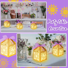 Humyoun sun lantern decor works on tabletops or as hanging accents.