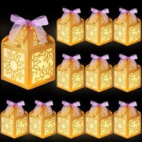 Humyoun sun lanterns centerpieces in gold add warm ambience to birthday tables.