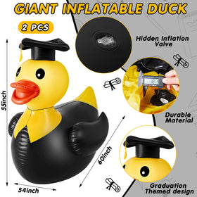 Hungdao large yellow pool float duck adds playful summer vibes