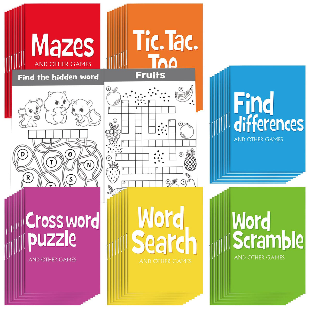 Hungdao mini activity books mazes to boost problem-solving on the go.