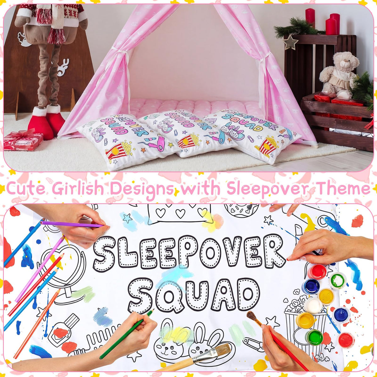 HunnmingRe color your own slumber pillowcase design, inviting creativity