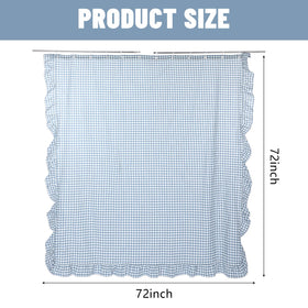Close-up shows soft cotton texture and crisp drape for everyday privacy.