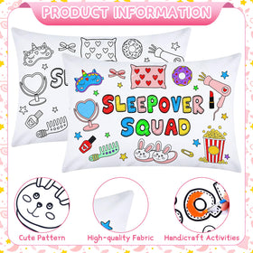 HunnmingRe donut motifs pillowcase line art, inviting color your own design