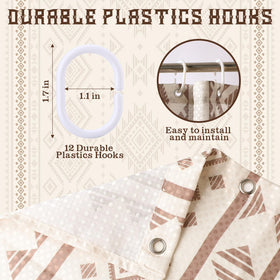HunnmingRe geometric stripes fabric provides privacy with stylish flair.