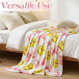 HunnmingRe softball blanket folded for versatile travel and home use.