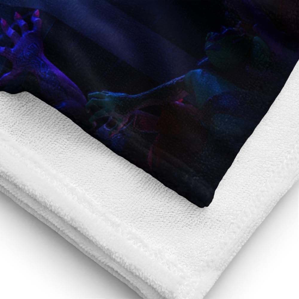 Huntr-x graphic towel with bold artwork for fans on the go.