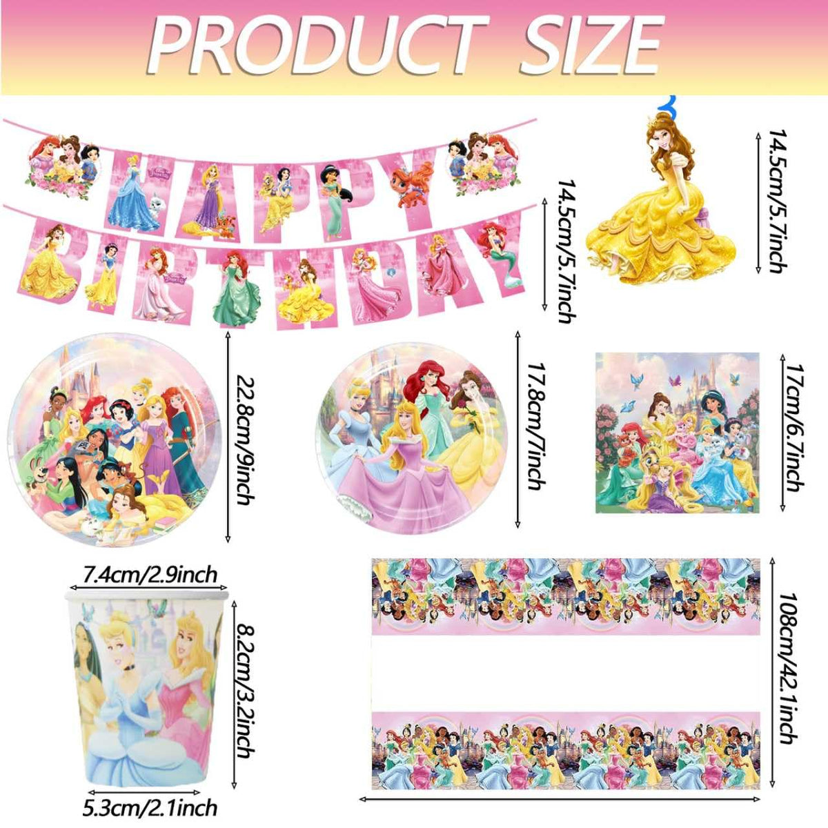 Hupalun Disney Princess cups provide spill-friendly serving for beverages