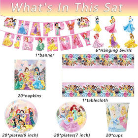 Hupalun Disney Princess napkins for quick cleanups and coordinated decor