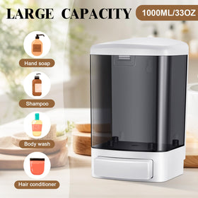 Hushee ABS plastic wall-mounted dispenser durable in humid environments.