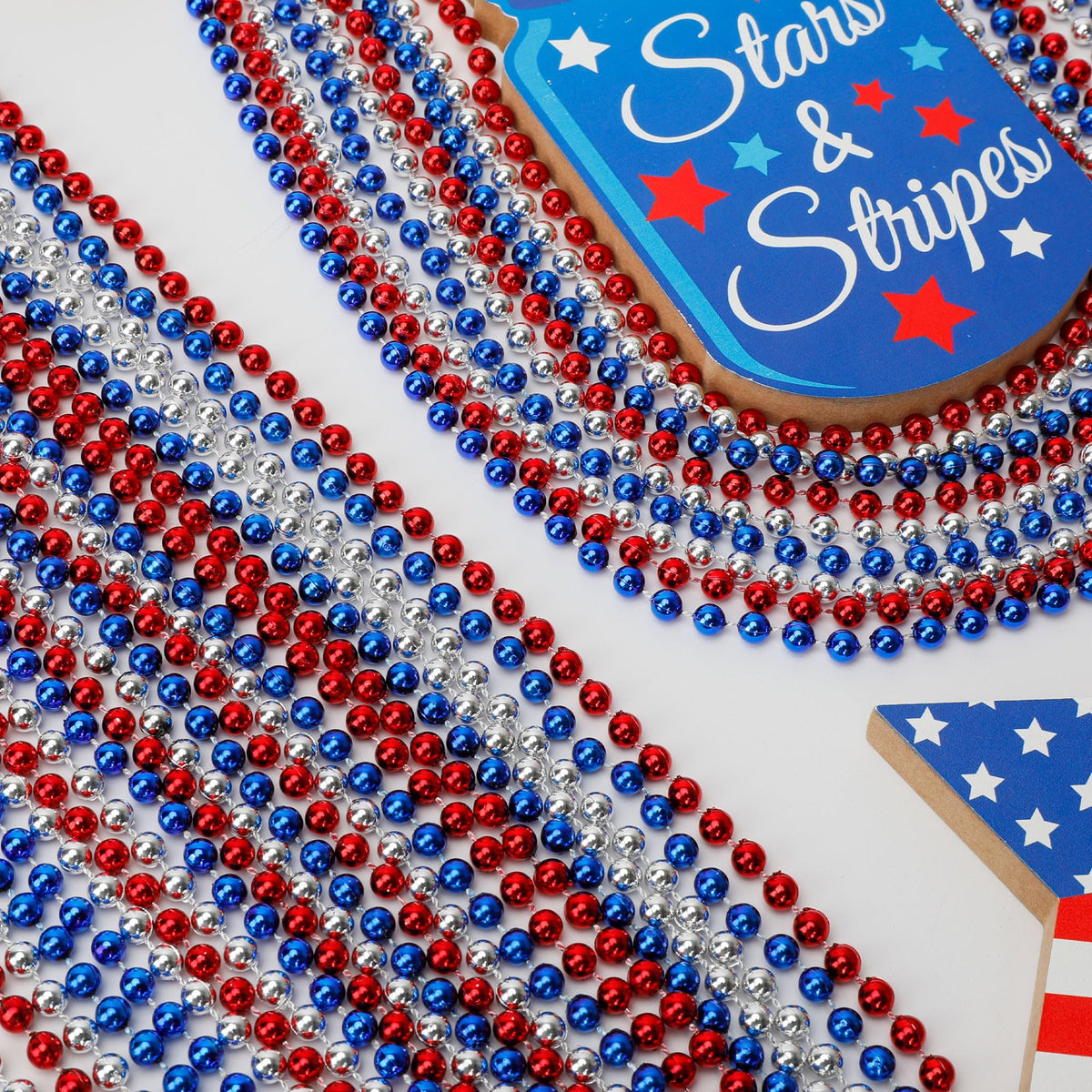 Huskein party accessory beads for Independence Day celebrations and decorations