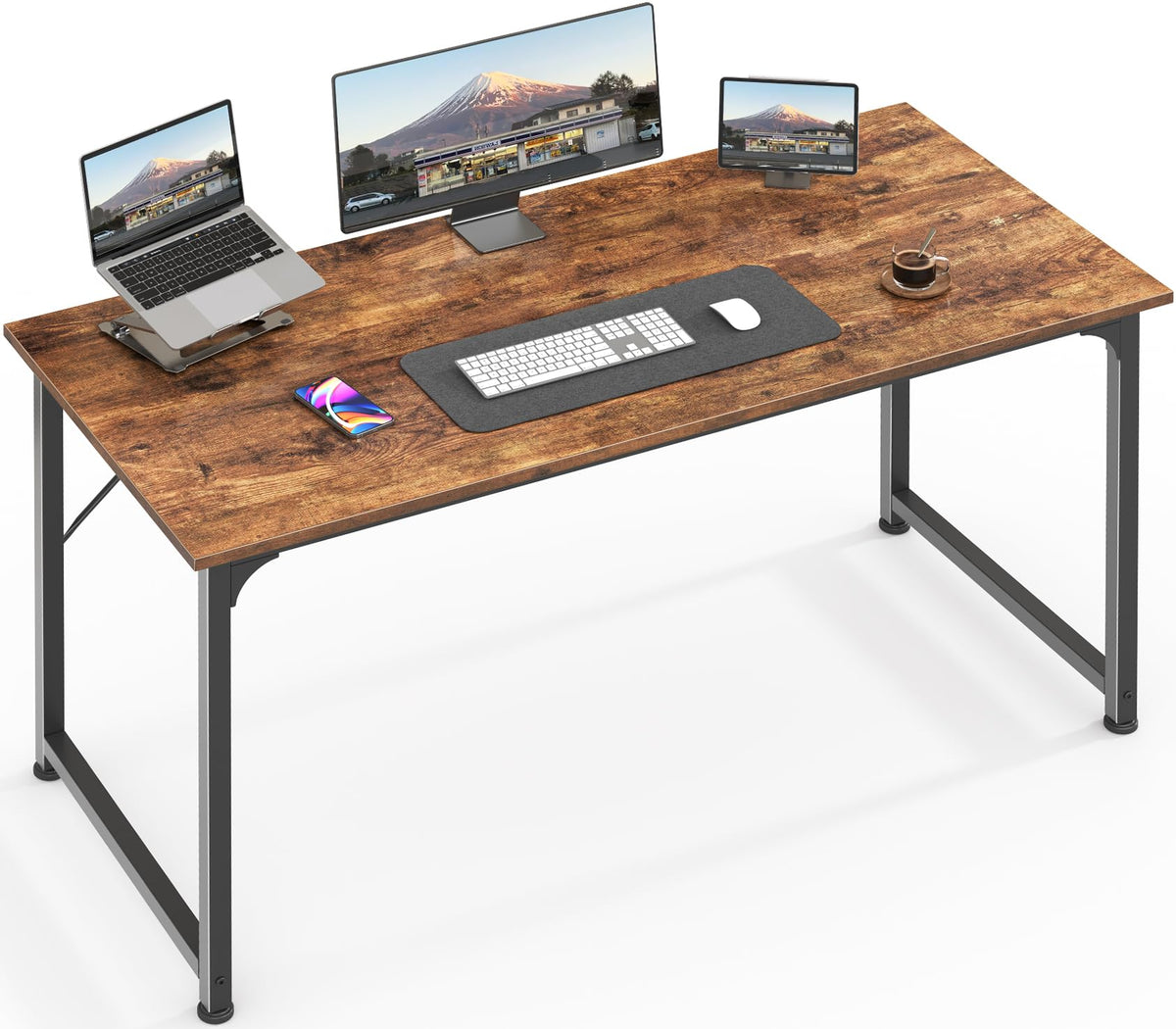 Huuger 48-inch desk with a spacious desktop for multiple devices
