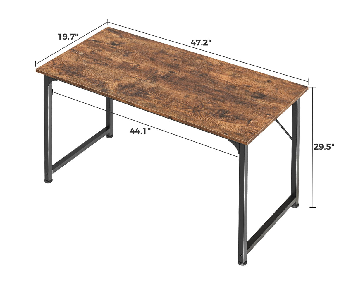 Huuger rustic brown-black blend desk pairs with various decors