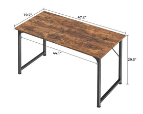 Huuger rustic brown-black blend desk pairs with various decors