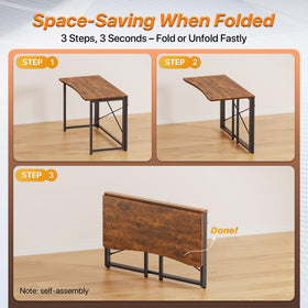 Easy assembly Huuger desk arrives with clear manual and tools