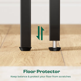 Huuger night stand adjustable feet ensuring stability on uneven floors