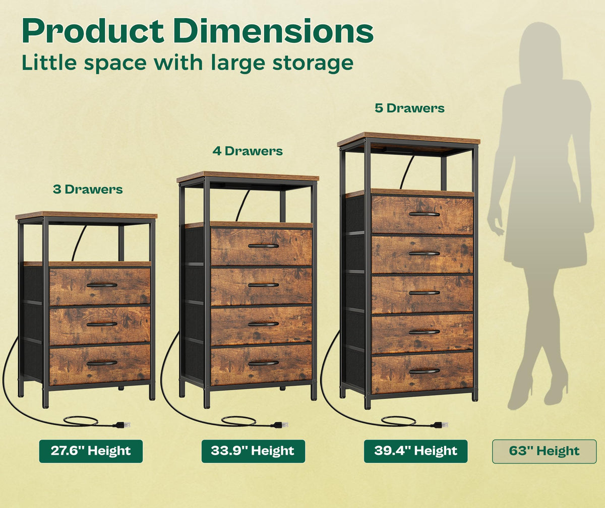 Huuger anti-tip device keeps the dresser stable in busy homes.
