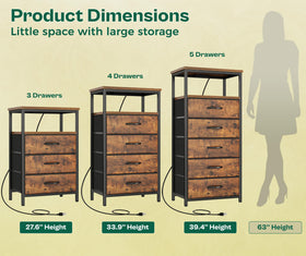 Huuger anti-tip device keeps the dresser stable in busy homes.