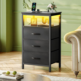 Huuger night stand ideal for tight spaces and versatile use.