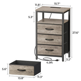 Huuger nightstand comes with assembly instructions and tools.