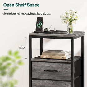 Huuger nightstand comes with assembly instructions and included tools