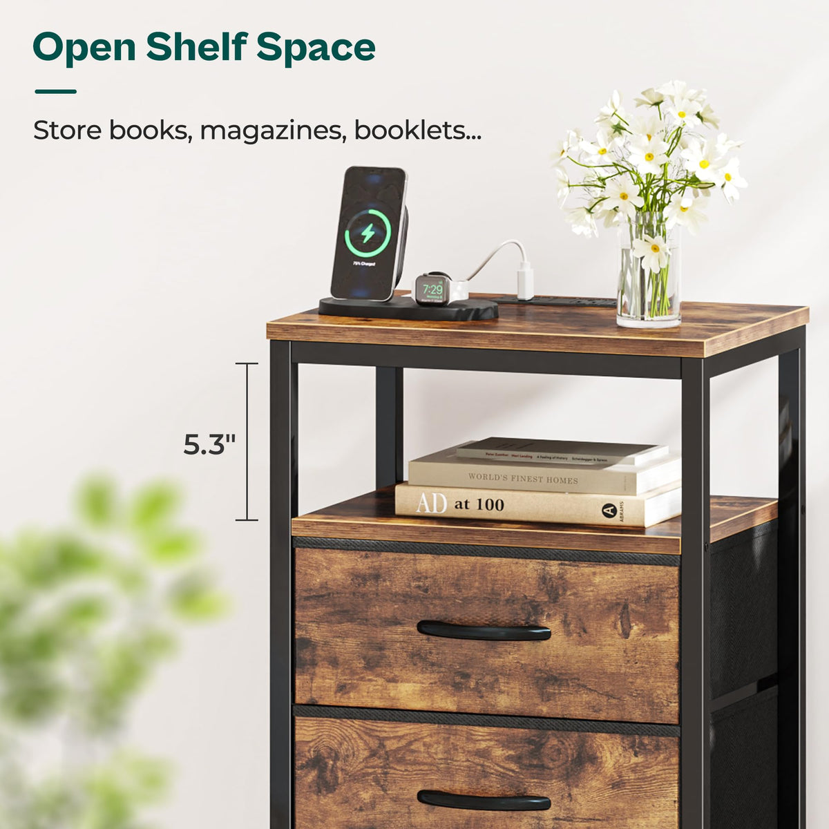 Huuger nightstand assembly instructions — clear steps for quick setup.