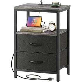 Huuger nightstand compact dimensions ideal for small spaces.