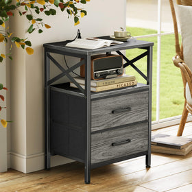 Huuger nightstand ships with clear instructions for quick assembly