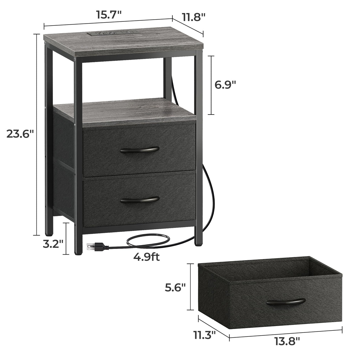 Huuger nightstand room setup fits contemporary bedrooms.
