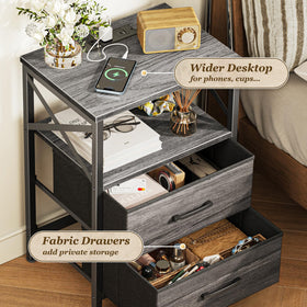 Huuger nightstand compact footprint fits small spaces beside bed or sofa