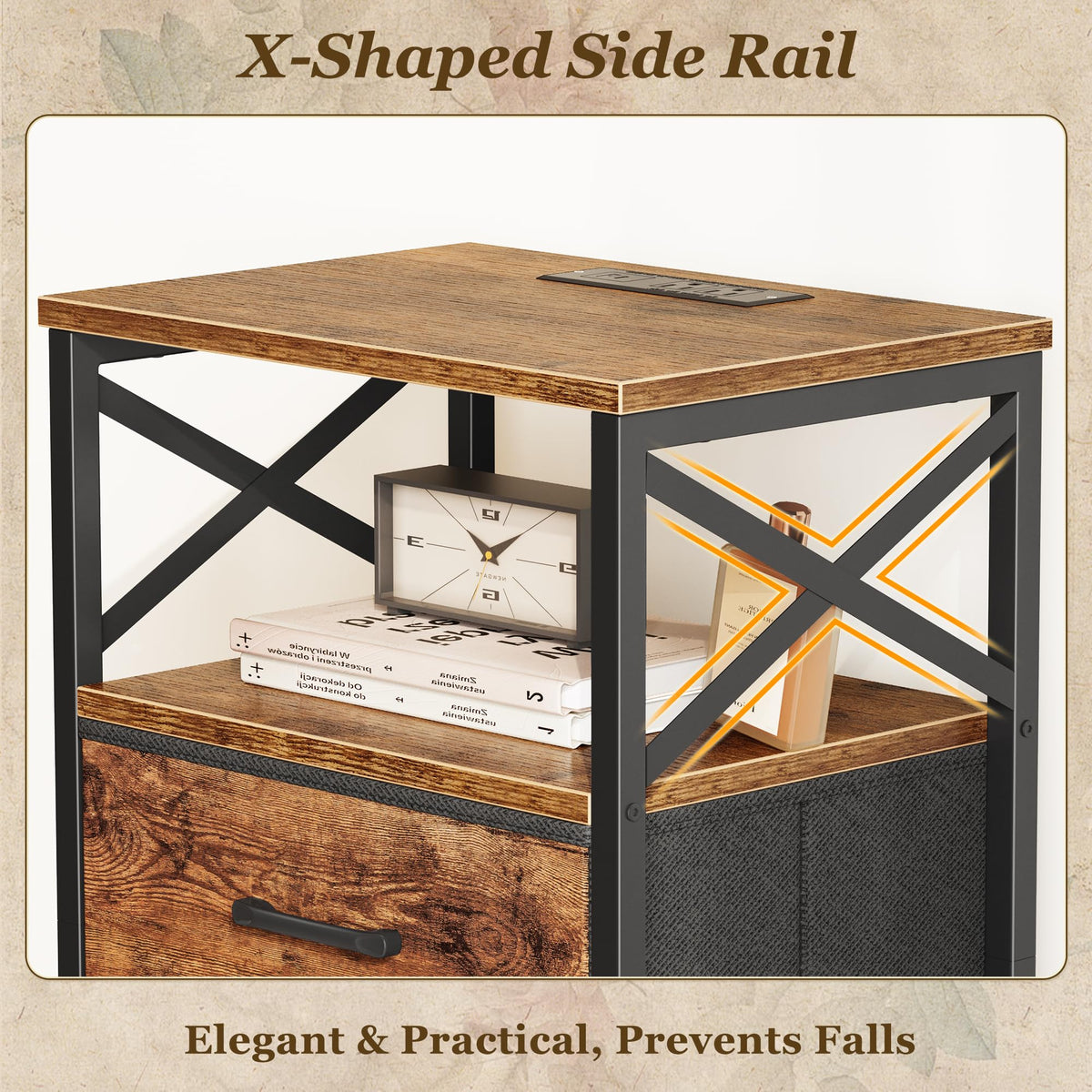 Huuger nightstands arrive with easy assembly instructions.