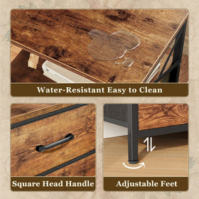 Huuger nightstands available in six color options to match décor.