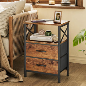 Huuger nightstands compact design fits small spaces nicely.