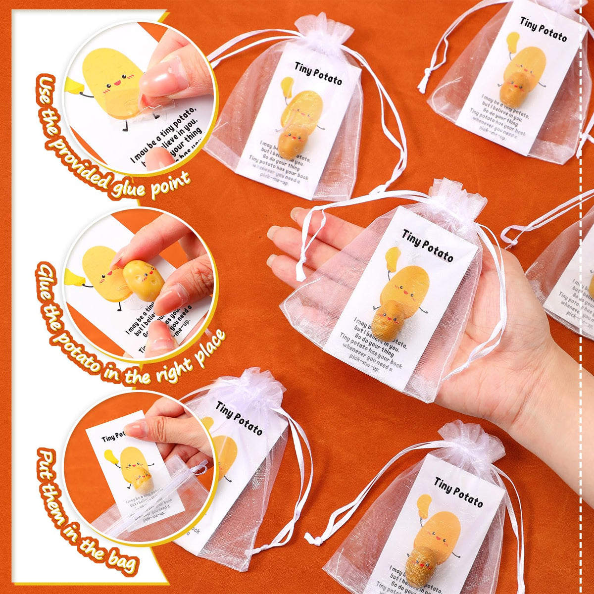 Huwena organza bags 100-pack, ready to gift.
