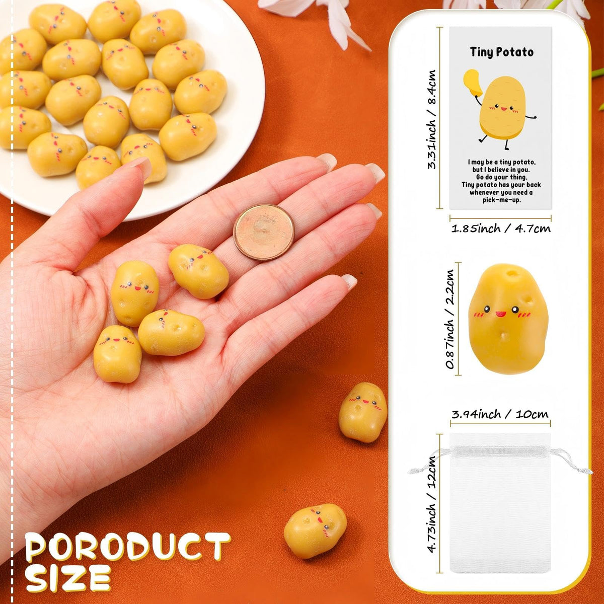 Huwena potato with funny card, boosts classroom mood and appreciation.