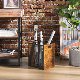 Huxitocan rectangular desk trash bin highlights compact, space-saving organization.