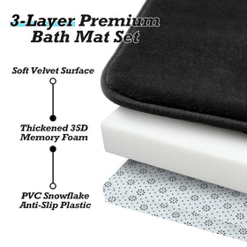 HUXMEYSON versatile rug for bathroom, kitchen, bedroom, or entryways