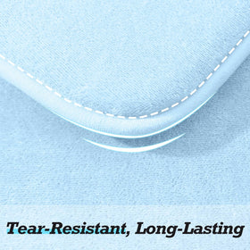 HUXMEYSON non-slip backing with PVC dots for stable footing.