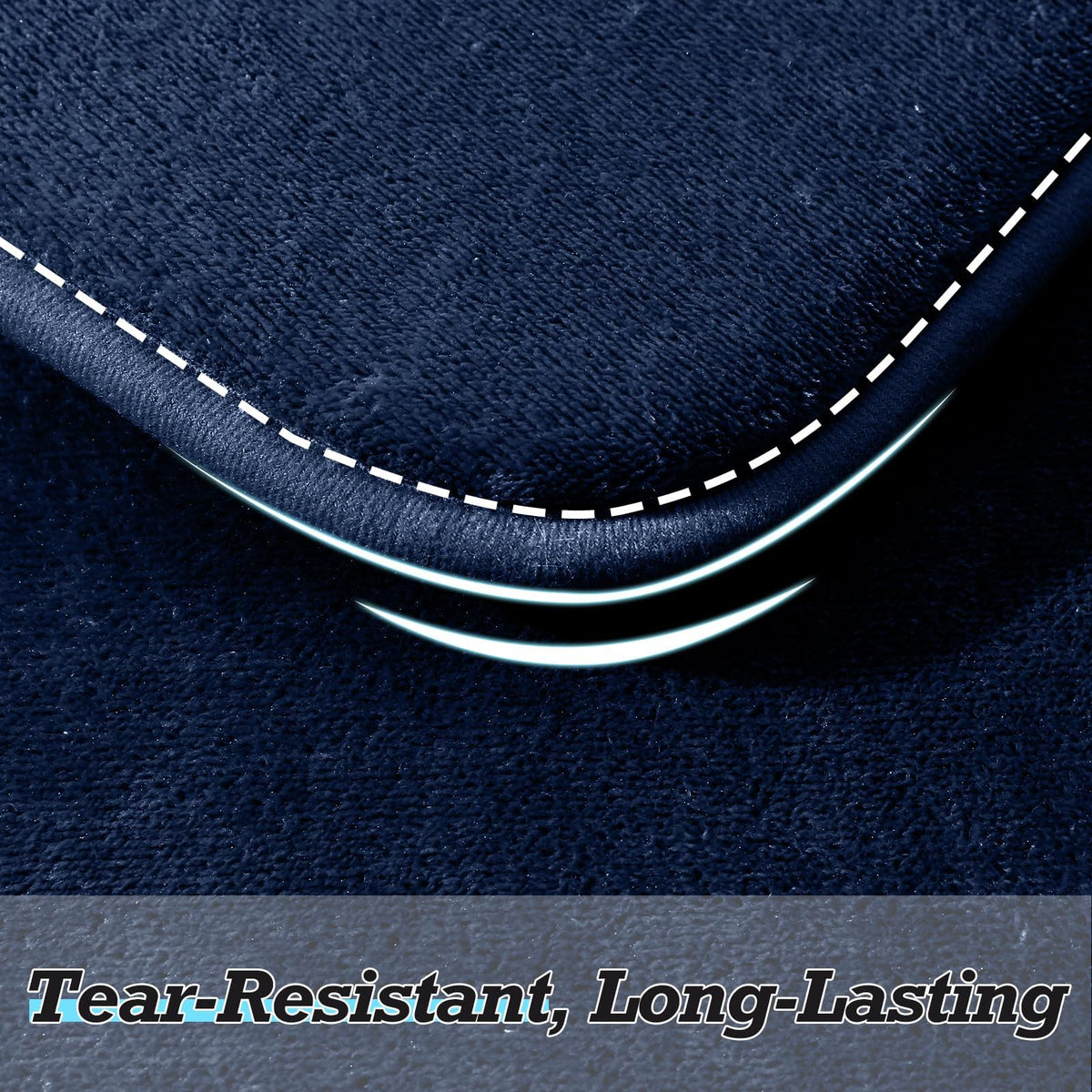 HUXMEYSON non-slip backing with dot pattern protects against slipping