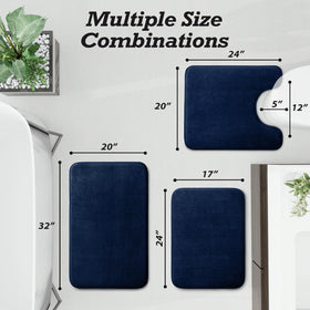 HUXMEYSON U-shape contour rug 20x24 supports bathroom entrances
